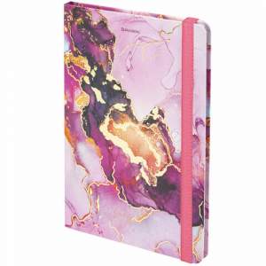 Блокнот А5, с резинкой в клетку 96 л.,тв. ...